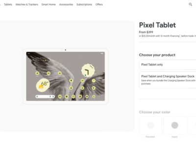 Google Luncurkan Pixel Tablet Tanpa Dock