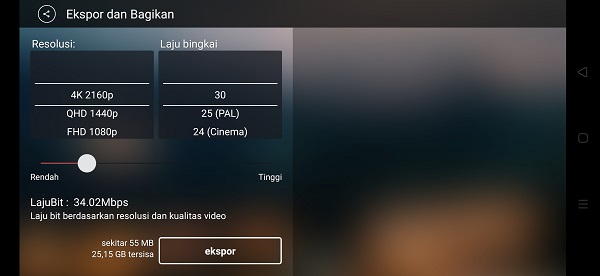 kinemaster mod apk support 4k video